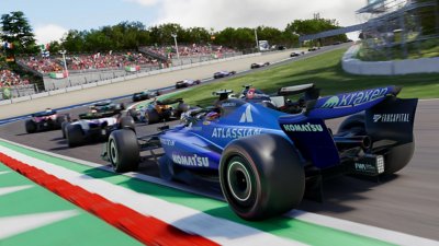 《F1 25》螢幕截圖，呈現競速中的Williams F1車輛